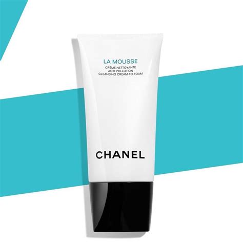 chanel la mousse crème nettoyante anti-pollution à la mousse|chanel la mousse foam cleanser.